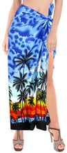 Load image into Gallery viewer, la-leela-swimwear-soft-light-women-bathing-suit-swimsuit-sarong-printed-72x42-royal-blue_3067