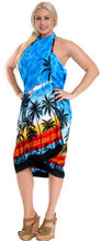 Load image into Gallery viewer, LA LEELA Women&#39;s Beach Sarong Cover Up Swimwear Wrap Pareo One Size Blue_G367