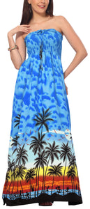 la-leela-soft-printed-beachwear-kaftan-loose-long-top-bright-blue-1528-one-size-blue_g306