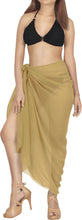 Load image into Gallery viewer, LA LEELA Women&#39;s Chiffon Sheer Plain Long Sarong Pareo Beach Wear Wrap Cover up Swimsuit