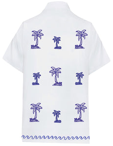 LA LEELA Men's Aloha Hawaiian Shirt Short Sleeve Button Down Casual Beach Party