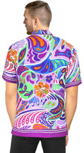 Load image into Gallery viewer, LA LEELA Shirt Casual Button Down Short Sleeve Beach Shirt Men Aloha Pocket 66