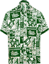 Load image into Gallery viewer, la-leela-shirt-casual-button-down-short-sleeve-beach-shirt-men-aloha-pocket-Shirt-Ghost White_W126