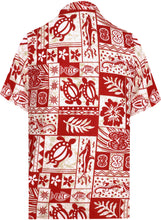 Load image into Gallery viewer, la-leela-shirt-casual-button-down-short-sleeve-beach-shirt-men-aloha-pocket-Shirt-Ghost White_W129