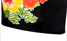 Load image into Gallery viewer, LA LEELA Men&#39;s Casual Beach hawaiian Shirt Aloha Tropical Beach  front Pocket Short sleeve Black