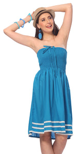 la-leela-evening-beach-swimwear-rayon-solid-batik-casual-cruise-beach-dress-teal-blue-2062-one-size