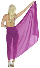 Load image into Gallery viewer, la-leela-womens-bikini-beach-wrap-hawaiian-sarong-swimming-suit-bathing-pareo-beachwear-valentines-day-dress-cover-up-long-78x42-pink-122955