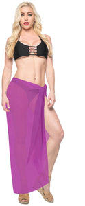 La Leela Women's Bikini Beach Wrap Hawaiian Sarong Swimming Suit Bathing Pareo Beachwear Valentines Day Dress Cover up Long 78"x42" Pink 122955