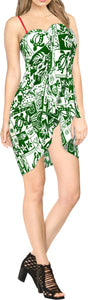LA LEELA Women's Swimsuit Cover Up Sarong Pareo Beach Wrap One Size Green_J213