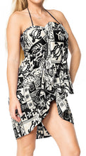 Load image into Gallery viewer, LA LEELA Women&#39;s Swimsuit Sarong Bikini Swim Beach Cover-Ups One Size Black_J211