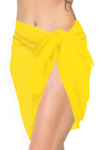 Load image into Gallery viewer, LA LEELA Beach Bikini Cover up Wrap Women Bathing Suit Mini Sarong Jacquard 1