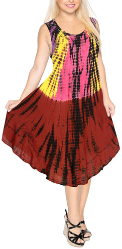 la-leela-rayon-tie-dye-casual-luau-boho-short-tube-dress-beach-cover-upes-osfm-14-20-l-2x-maroon_4586