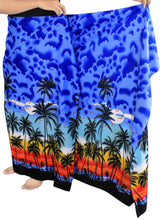 Load image into Gallery viewer, la-leela-men-sarong-soft-light-printed-swimsuit-pareo-towel-boys-72x42-royal-blue_3075