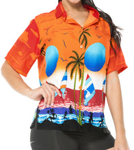 Load image into Gallery viewer, Women Hawaiian Shirt Beach Top Blouses Casual Aloha Holiday Tank Collar Boho