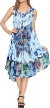 Load image into Gallery viewer, Women&#39;s Caftan Cover up Rayon Plus MAXI DRESS Cover Up Hand Tie Dye Tank Butterf