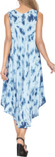 Load image into Gallery viewer, Women&#39;s Caftan Cover up Rayon Plus MAXI DRESS Cover Up Hand Tie Dye Tank Butterf