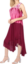 Load image into Gallery viewer, LA LEELA Women&#39;s Plus Size A Line House Wear Dresses L-XL Raspberry-AC1025