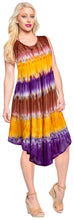 Load image into Gallery viewer, LA LEELA Rayon Tie Dye Maxi Wedding Designer Casual DRESS Beach Cover upes Violet_T793