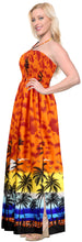 Load image into Gallery viewer, la-leela-soft-printed-short-kaftan-nightgowns-womens-orange-3221-one-size-orange_t779
