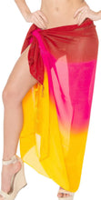 Load image into Gallery viewer, la-leela-womens-bikini-beach-wrap-hawaiian-sarong-swimming-suit-bathing-pareo-beachwear-dress-cover-up-long-68x42-maroon-123951