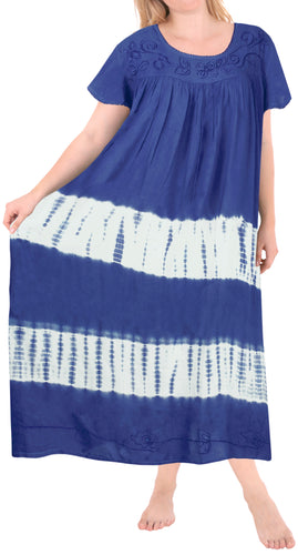 la-leela-casual-dress-beach-cover-up-rayon-tie-dye-swimsuit-caribbean-evening-blue_l653-osfm-14-22w-l-3x