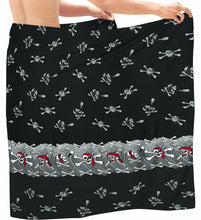 Load image into Gallery viewer, la-leela-men-sarong-soft-light-printed-nightwear-pareo-lungi-boys-wrap-72x42-black_3027