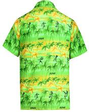 Load image into Gallery viewer, la-leela-shirt-casual-button-down-short-sleeve-beach-shirt-men-aloha-pocket-Shirt-Green_W48