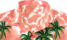 Load image into Gallery viewer, la-leela-shirt-casual-button-down-short-sleeve-beach-shirt-men-aloha-pocket-Blood Red_W165
