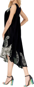 Women's Caftan Cover up Rayon Plus Size MAXI DRESS Cover Up Hand Tie Dye Tank Ca