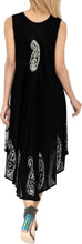 Load image into Gallery viewer, Women&#39;s Caftan Cover up Rayon Plus Size MAXI DRESS Cover Up Hand Tie Dye Tank Ca