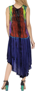 Women's Caftan Cover up Rayon Beach MAXI DRESS Cover Up Hand Tie Dye Design Swim