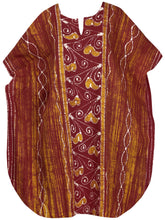 Load image into Gallery viewer, la-leela-cotton-long-caftan-dress-casual-womens-red_c379-osfm-14-18w-l-2x-red_c183