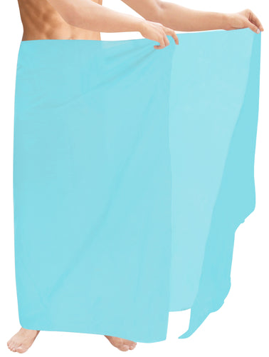 LA LEELA Rayon Solid Swimwear Resort Pareo Boys Wrap 72