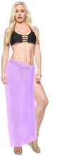 Load image into Gallery viewer, La Leela Women&#39;s Bikini Beach Wrap Hawaiian Sarong Swimming Suit Bathing Pareo Beachwear Valentines Day Dress Cover up Long 78&quot;x42&quot; Violet 125561