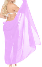 Load image into Gallery viewer, La Leela Women&#39;s Bikini Beach Wrap Hawaiian Sarong Swimming Suit Bathing Pareo Beachwear Valentines Day Dress Cover up Long 78&quot;x42&quot; Violet 125564