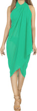 Load image into Gallery viewer, LA LEELA Women&#39;s Chiffon Sheer Plain Long Sarong Pareo Beach Wear Wrap Cover up Swimsuit