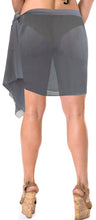 Load image into Gallery viewer, La Leela Women&#39;s Bikini Beach Wrap Hawaiian Sarong Swimming Suit Bathing Pareo Beachwear Dress Cover up Long 68&quot;x42&quot; Grey 125577