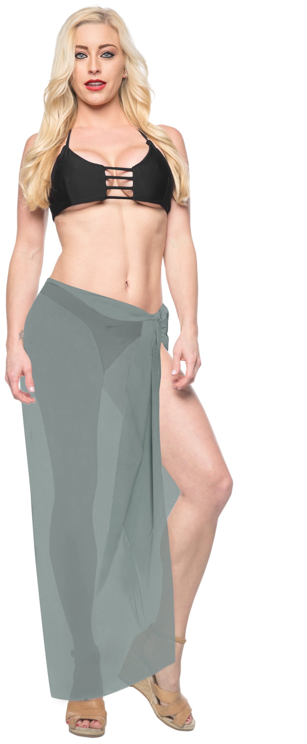 la-leela-sheer-chiffon-women-wrap-beach-sarong-solid-swimsuit-wrap-skirts-full-long-Grey_T190