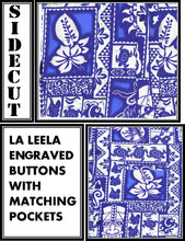 Load image into Gallery viewer, la-leela-shirt-casual-button-down-short-sleeve-beach-shirt-men-aloha-pocket-Shirt-Blue_W325
