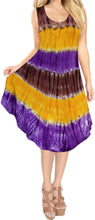 Load image into Gallery viewer, Women&#39;s Cover up Caftan RAYON HAND Tie Dye Embroidered Casual Short Beach MAXI D
