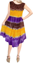Load image into Gallery viewer, Women&#39;s Cover up Caftan RAYON HAND Tie Dye Embroidered Casual Short Beach MAXI D