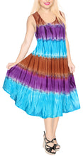 Load image into Gallery viewer, la-leela-rayon-tie-dye-hawaiian-long-swimsuit-caftan-red-583-plus-size-red_h648