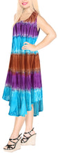 Load image into Gallery viewer, la-leela-rayon-tie-dye-hawaiian-long-swimsuit-caftan-red-583-plus-size-red_h648