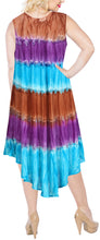 Load image into Gallery viewer, la-leela-rayon-tie-dye-hawaiian-long-swimsuit-caftan-red-583-plus-size-red_h648