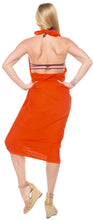 Load image into Gallery viewer, la-leela-rayon-swimsuit-cover-up-tie-slit-sarong-solid-78x39-orange_5017-orange_g161