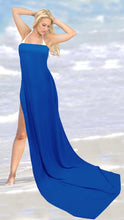 Load image into Gallery viewer, la-leela-swimwear-rayon-cover-up-long-swim-tie-wrap-swimsuit-sarong-solid-88x42-royal-blue_5023