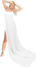 Load image into Gallery viewer, la-leela-rayon-cover-up-suit-womens-beach-sarong-solid-88x42-white_5029-white_g147
