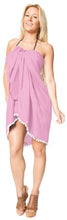 Load image into Gallery viewer, la-leela-rayon-beach-bikini-long-suit-women-sarong-solid-78x39-light-pink_5400-pink_e780
