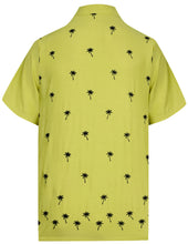 Load image into Gallery viewer, la-leela-mens-beach-hawaiian-casual-aloha-button-down-short-sleeve-shirt-mustard_w833