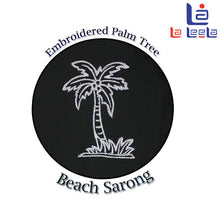 Load image into Gallery viewer, LA LEELA Men Pareo Swimsuit Beach Swimwear LAVA LAVA Sarong One Size Black_U316